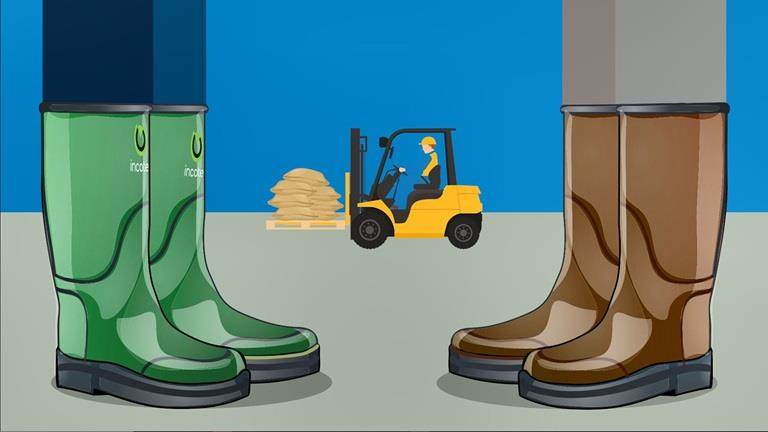 Incotec boots with partner in boots