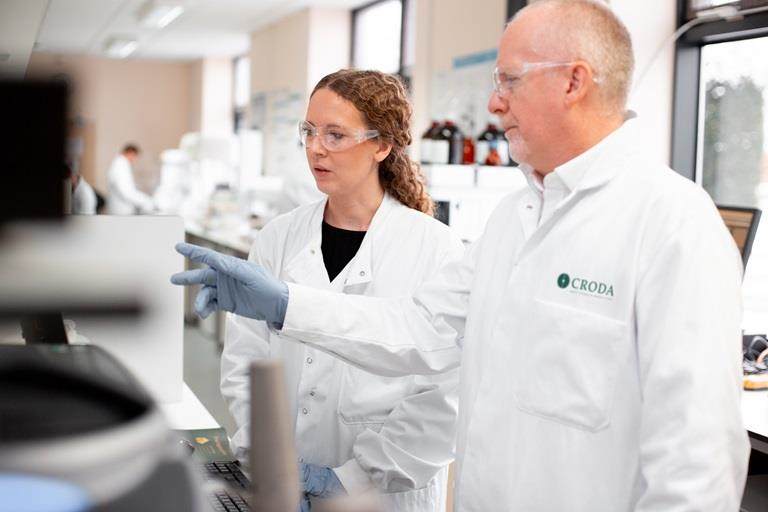 Croda people working in the lab